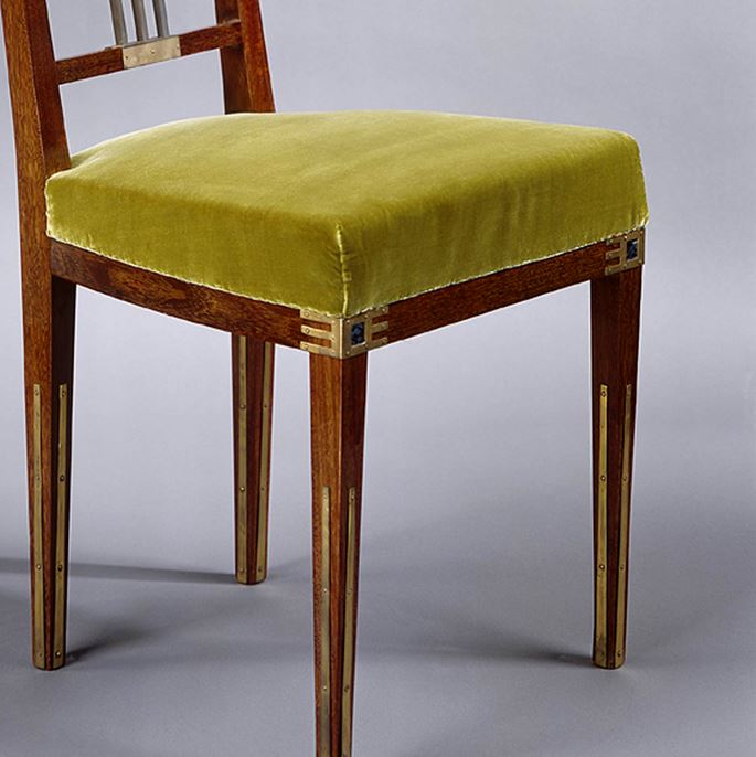 Gustave Serrurier-Bovy - Pair of side chairs &#39;Saint-Saens&#39; | MasterArt